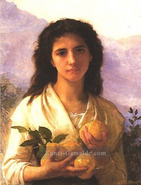  realismus - Mädchen Holding Zitronen 1899 Realismus William Adolphe Bouguereau
